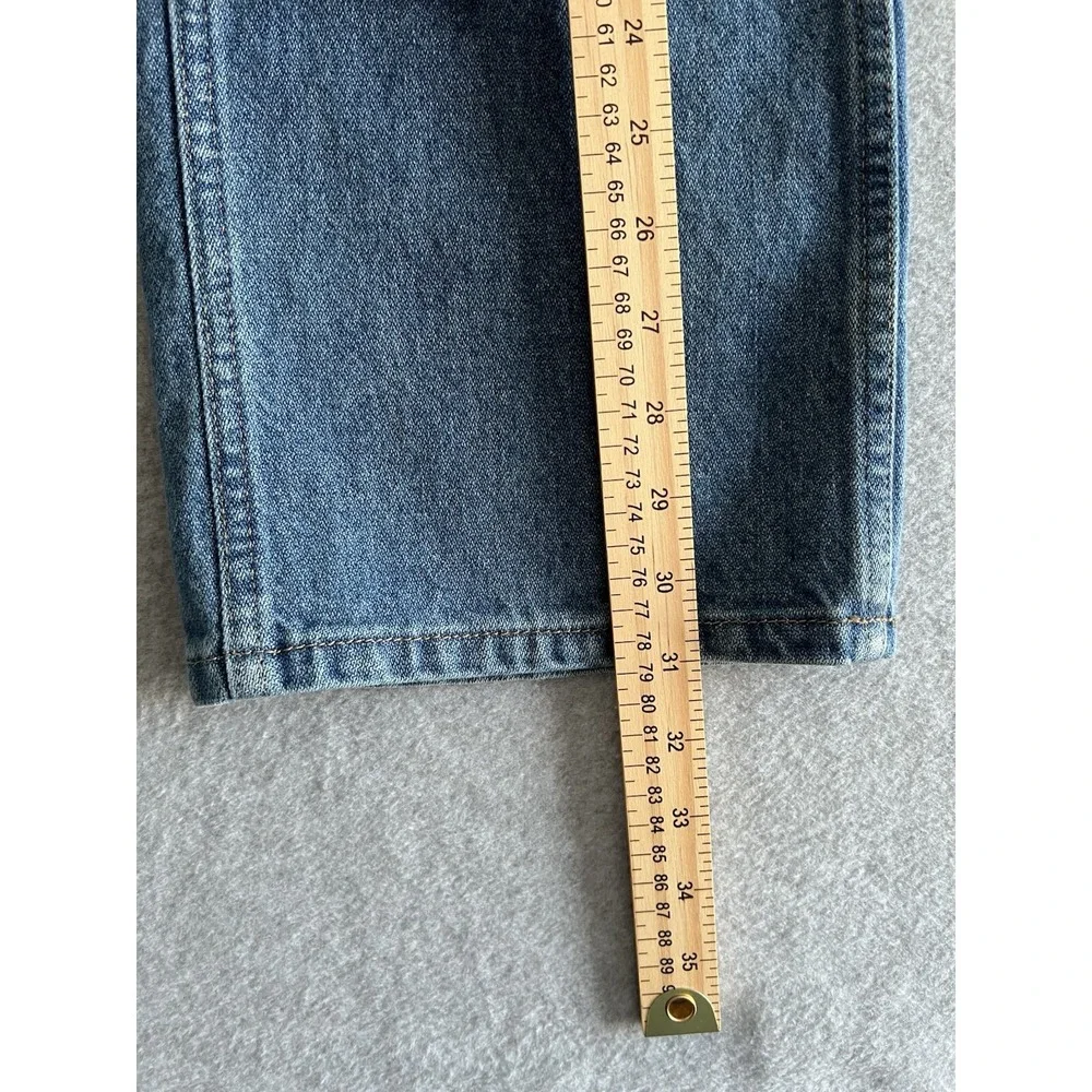 Blue Ranchwear Jeans‎ Mens 34x32 Blue Straight Denim Pants Cowboy Med Wash 32x31